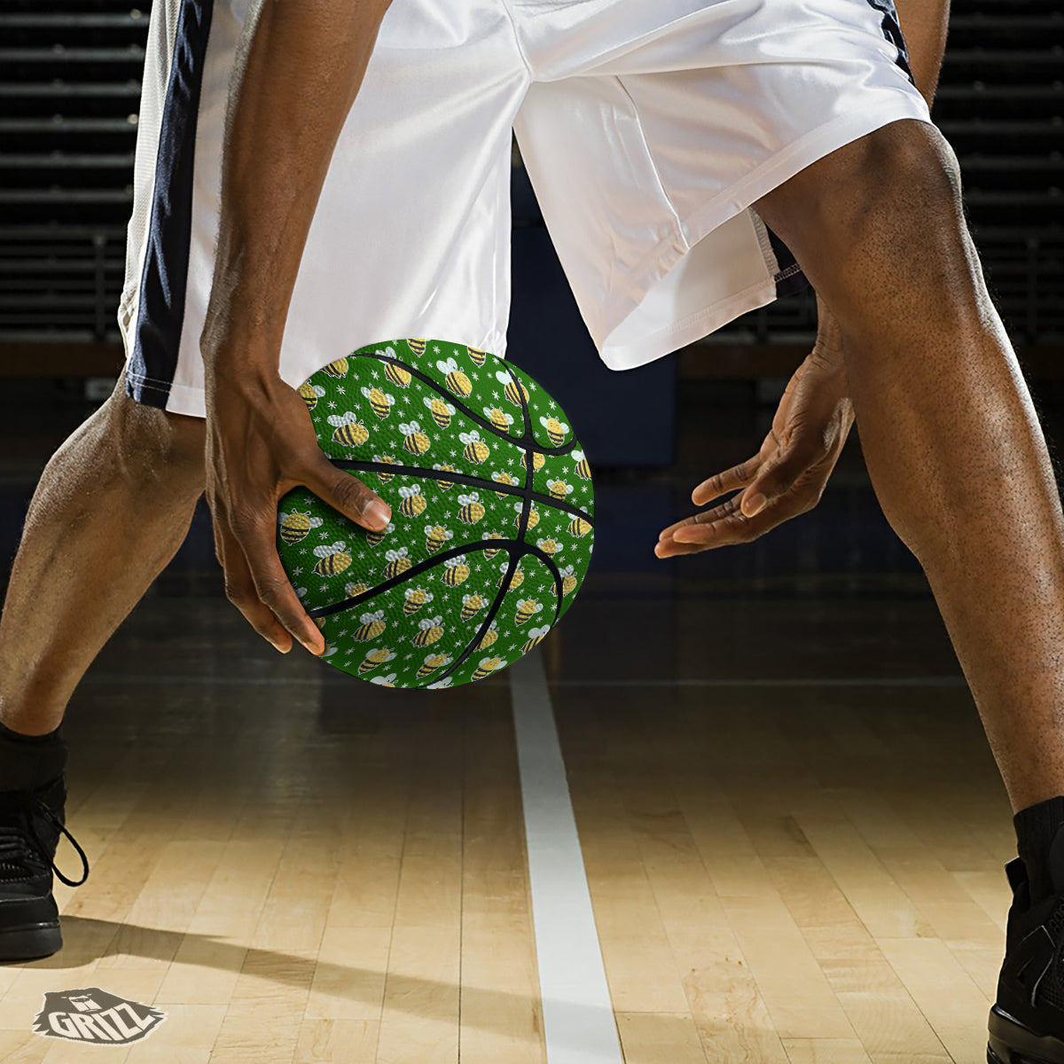 Bells Merry Christmas Print Pattern Basketball
