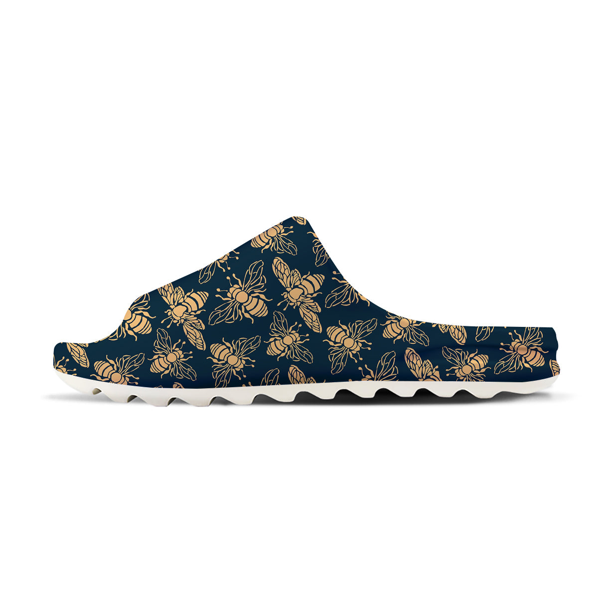 Bee Vintage Print Pattern Sandals-grizzshop
