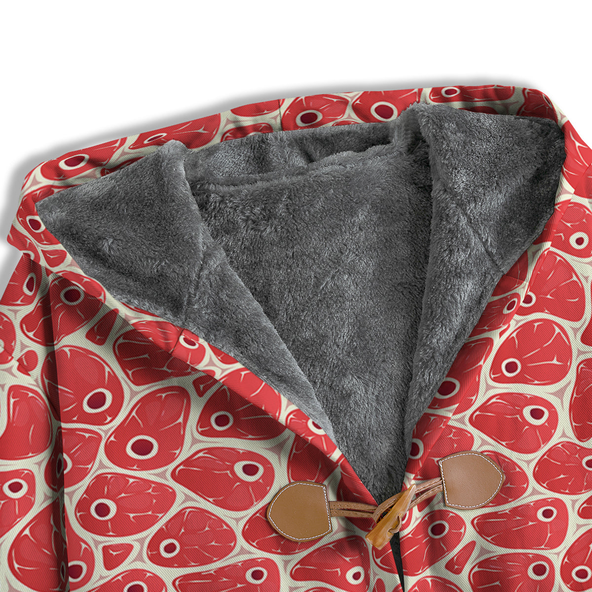 Beef Meat Print Pattern Men's Windbreaker Jacket-grizzshop