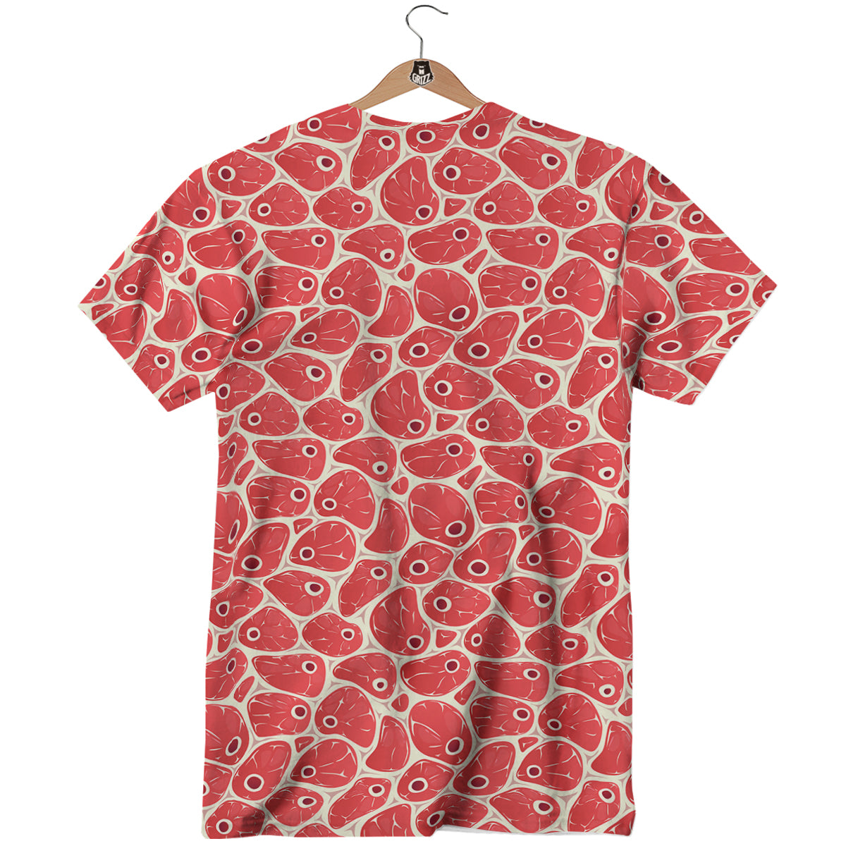 Beef Meat Print Pattern T-Shirt-grizzshop