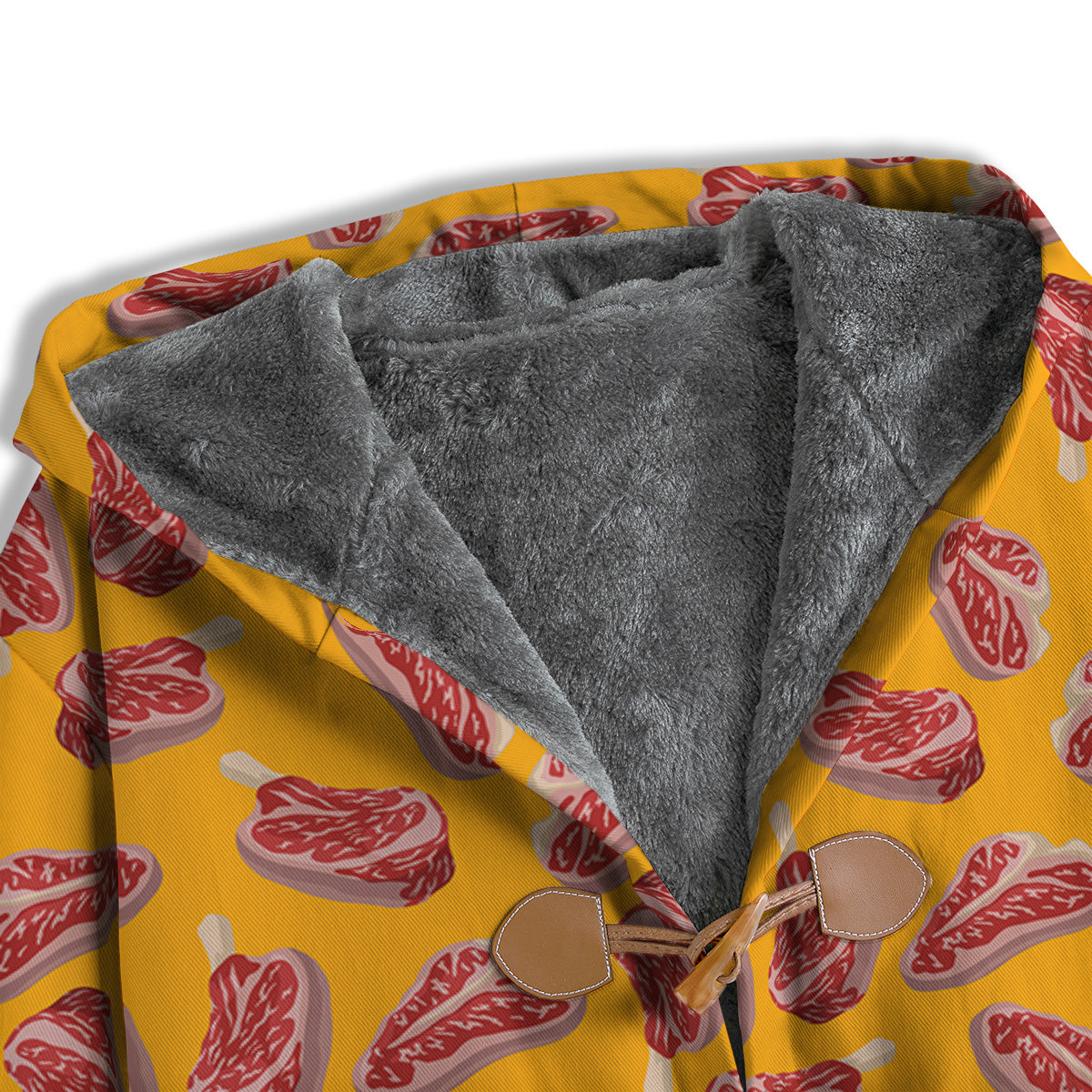 Beef Meat Steak Print Pattern Men's Windbreaker Jacket-grizzshop