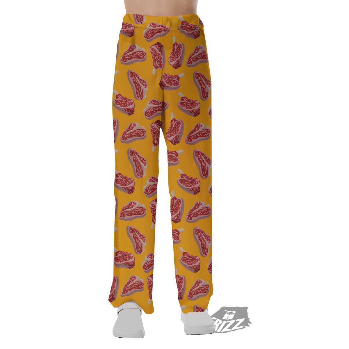 Beef Meat Steak Print Pattern Pajama Pants-grizzshop