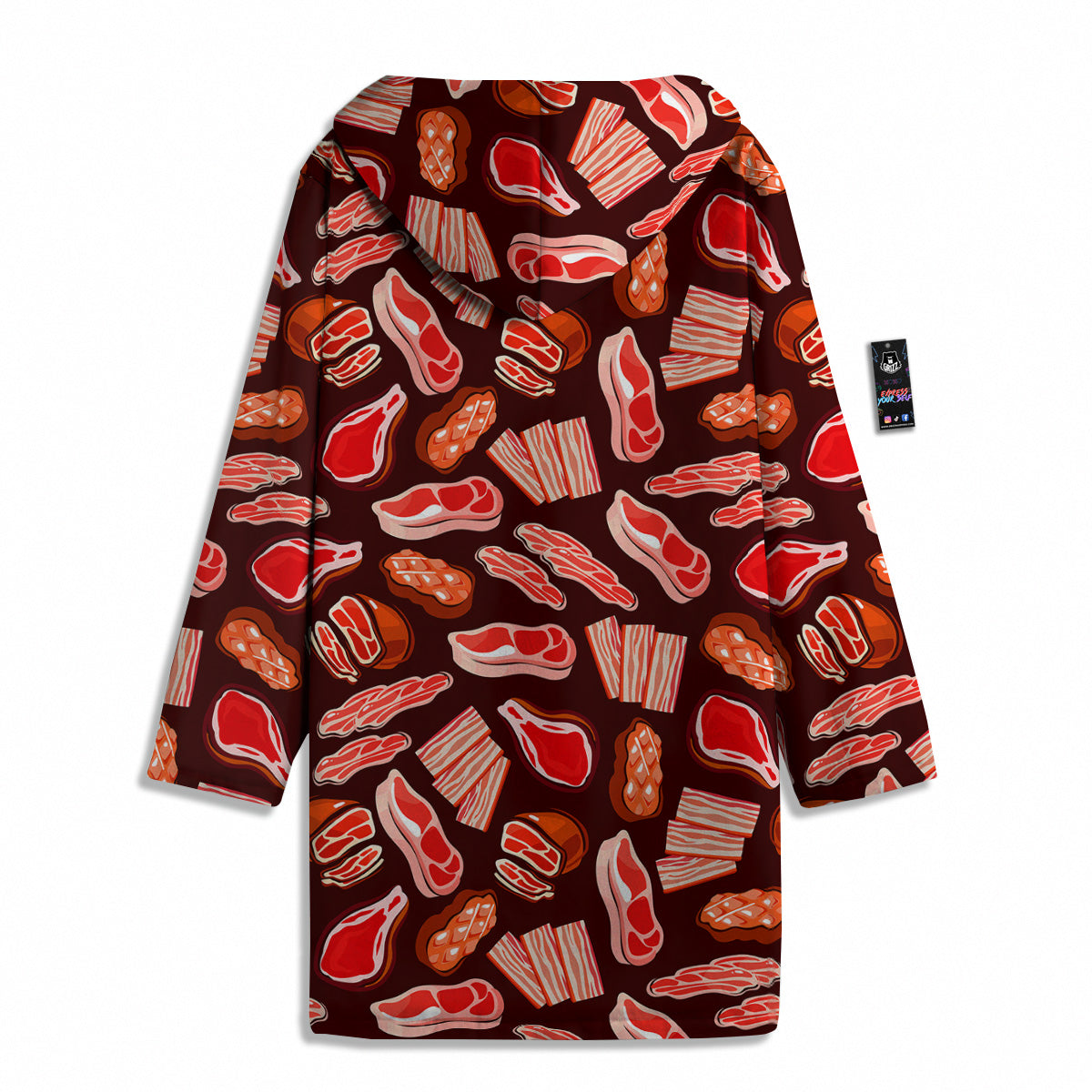 Beef Steaks Print Pattern Men's Windbreaker Jacket-grizzshop