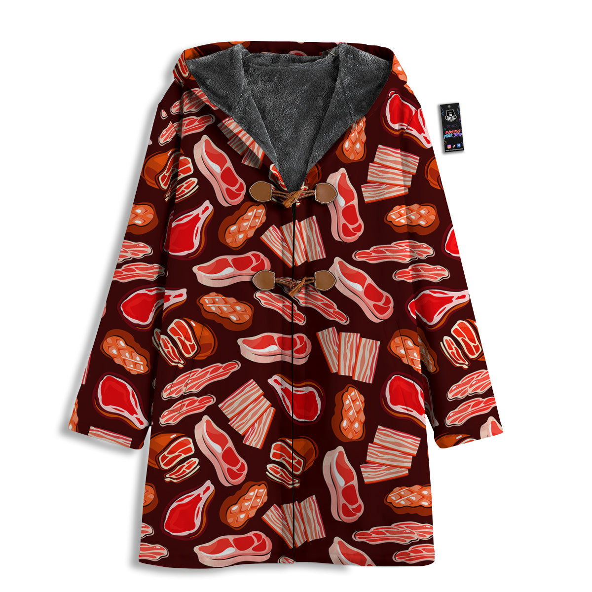 Beef Steaks Print Pattern Men's Windbreaker Jacket-grizzshop