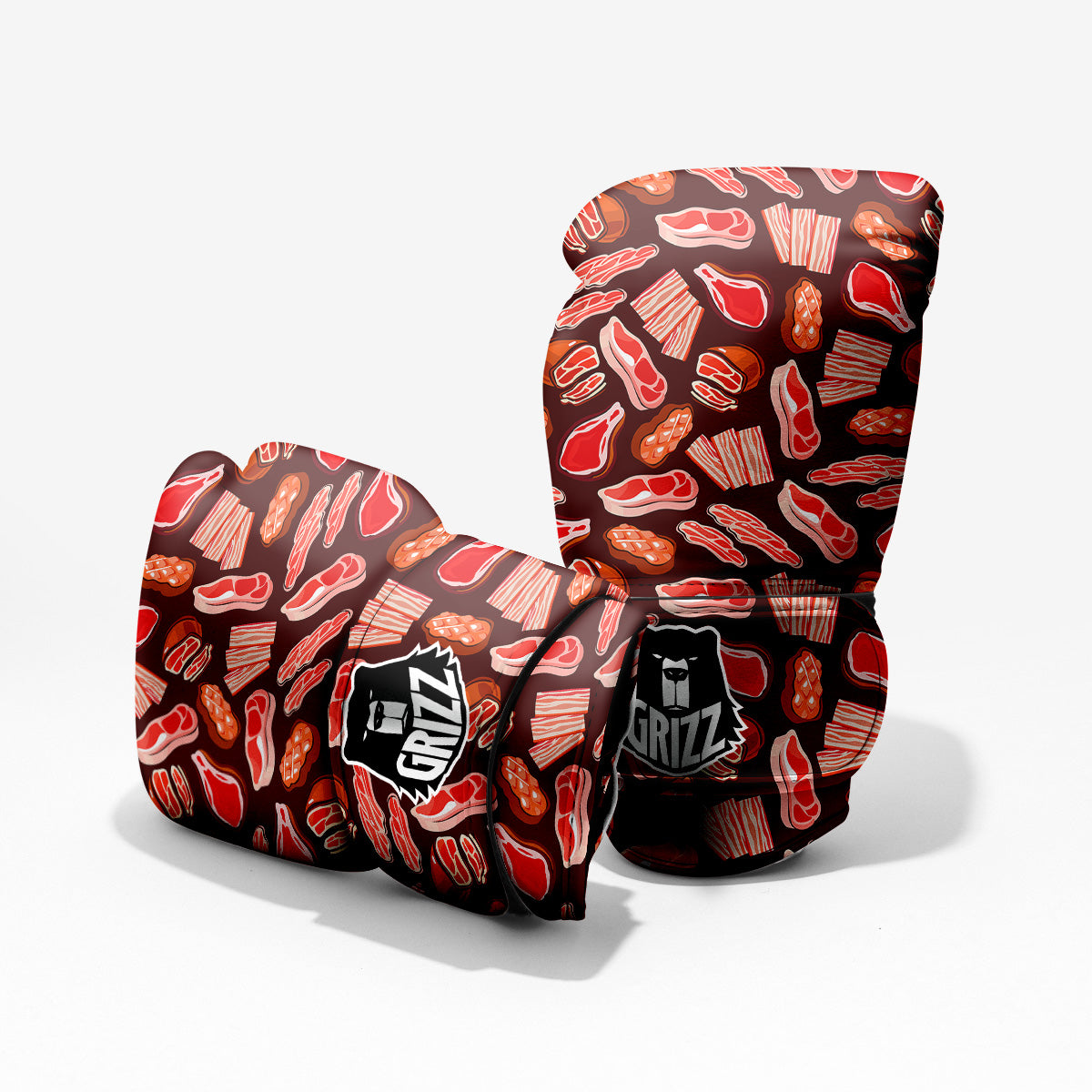 Beef Steaks Print Pattern Pro Boxing Glove
