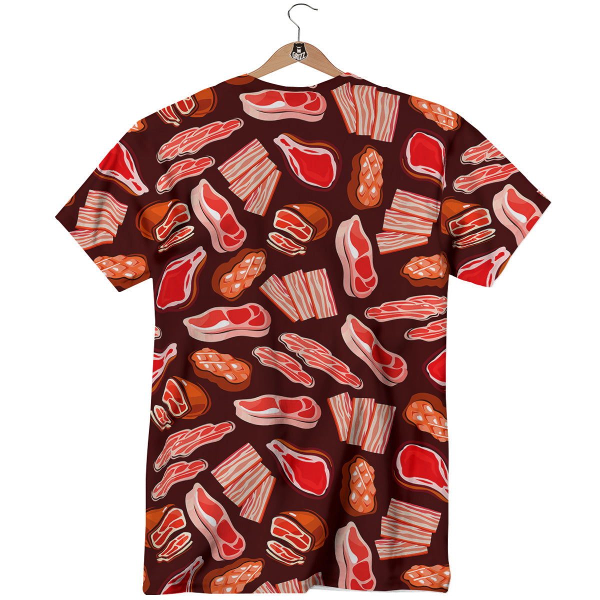 Beef Steaks Print Pattern T-Shirt-grizzshop
