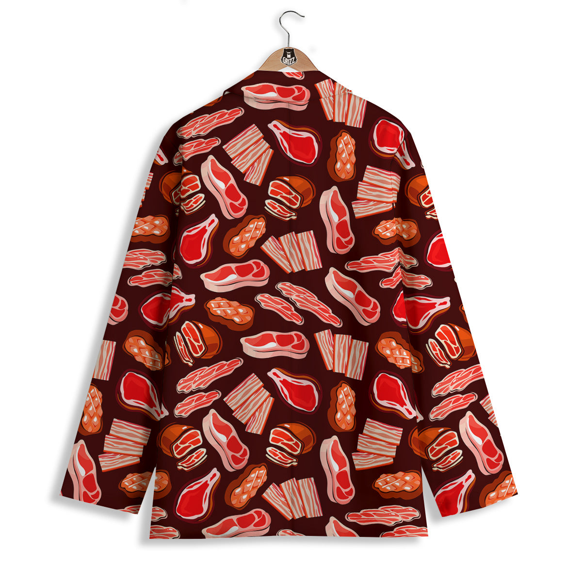 Beef Steaks Print Pattern Women's Blazer-grizzshop