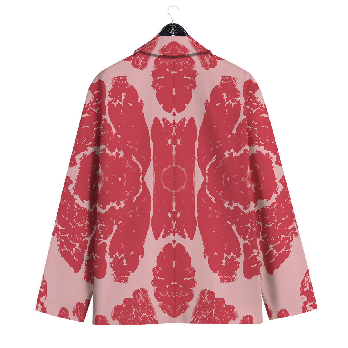 Beef Texture Print Pattern Men's Sport Coat-grizzshop