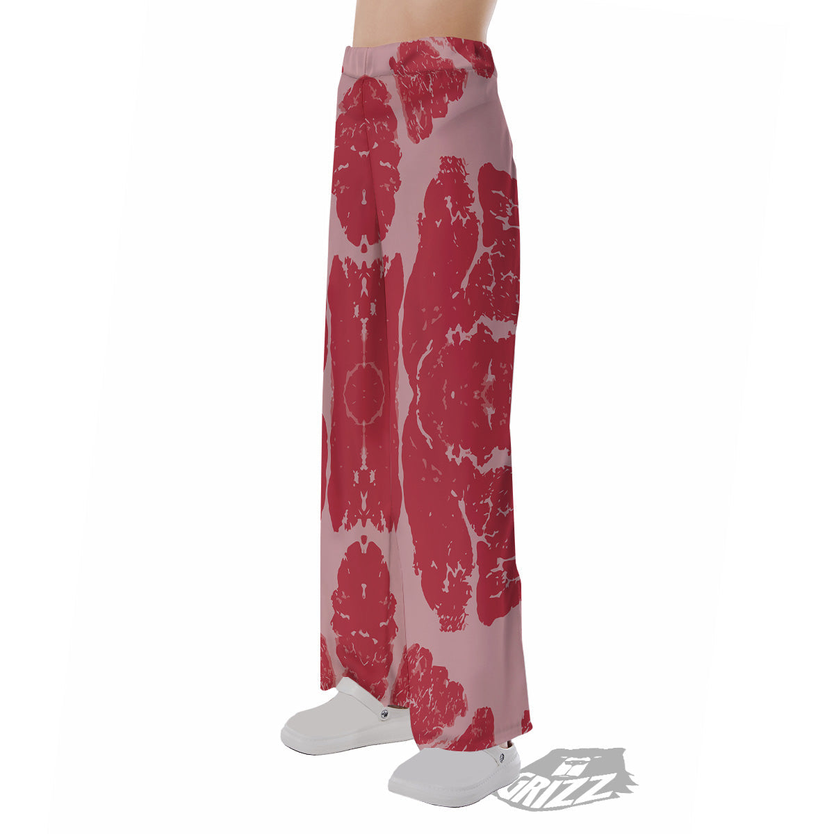 Beef Texture Print Pattern Pajama Pants-grizzshop