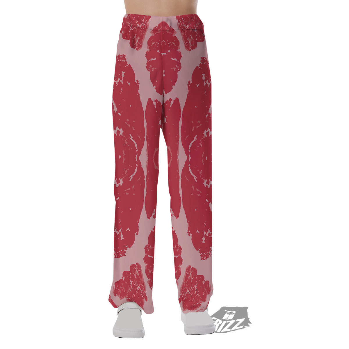 Beef Texture Print Pattern Pajama Pants-grizzshop