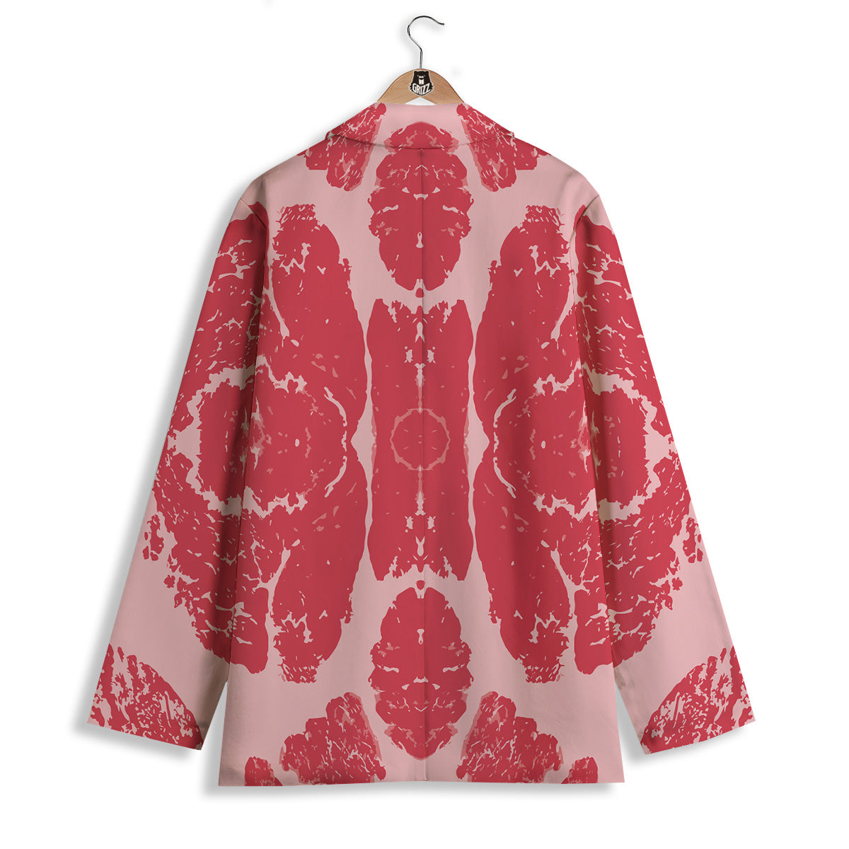 Beef Texture Print Pattern Women's Blazer-grizzshop