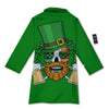 Beer And Clover St. Patrick's Day Print Bathrobe-grizzshop