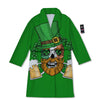 Beer And Clover St. Patrick's Day Print Bathrobe-grizzshop