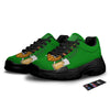 Beer And Clover St. Patrick's Day Print Black Chunky Shoes-grizzshop