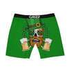 Beer And Clover St. Patrick's Day Print Boxer Briefs-grizzshop