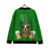 Beer And Clover St. Patrick's Day Print Cardigan-grizzshop