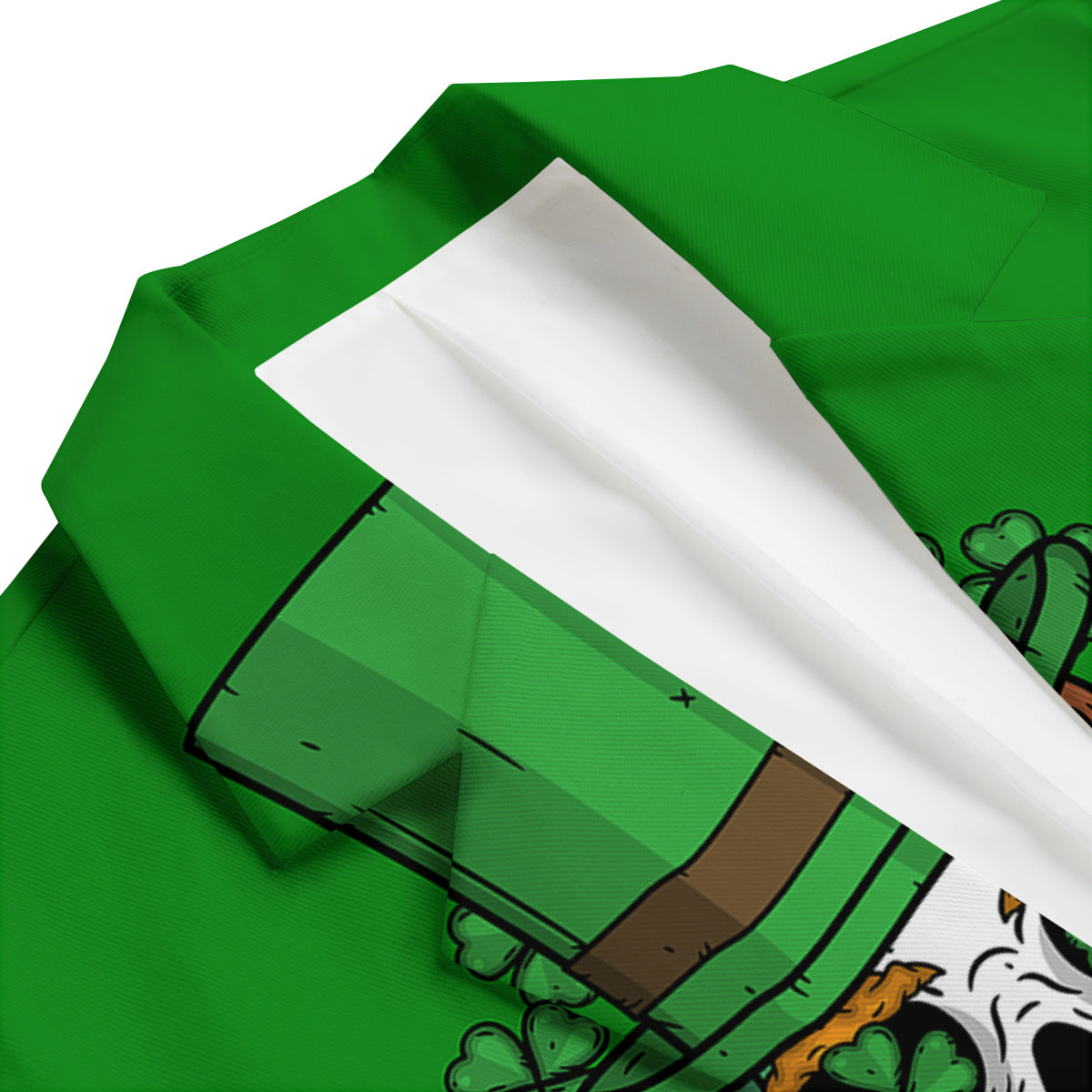 Beer And Clover St. Patrick's Day Print Men's Blazer-grizzshop