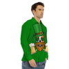 Beer And Clover St. Patrick's Day Print Men's Dress Shirts-grizzshop