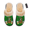 Beer And Clover St. Patrick's Day Print Slippers-grizzshop