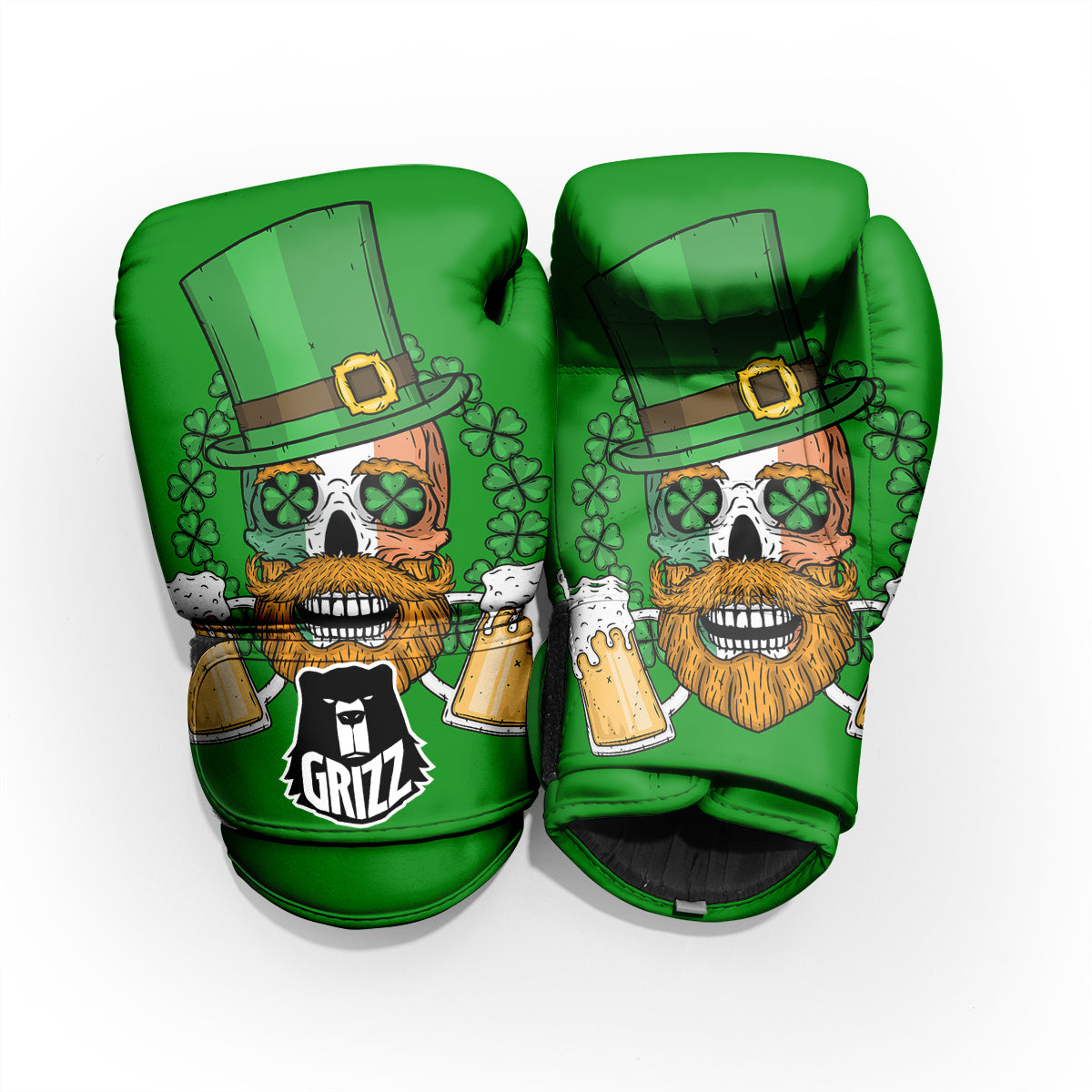 Beer And Clover St. Patrick's Day Print Pro Boxing Glove