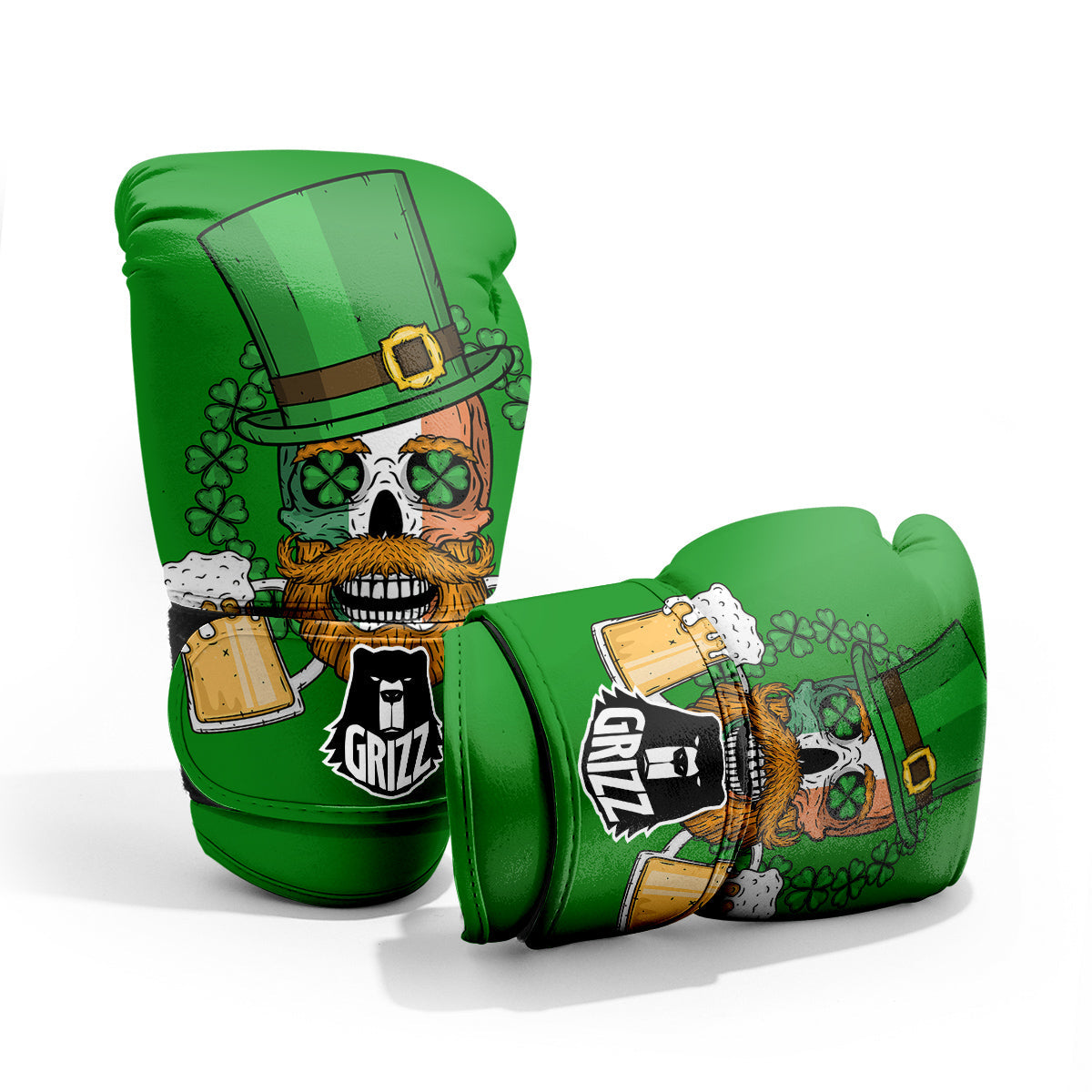 Beer And Clover St. Patrick's Day Print Pro Boxing Glove