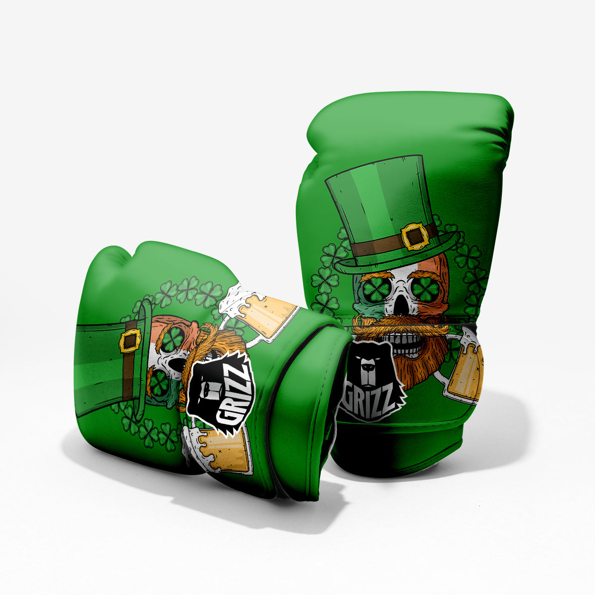 Beer And Clover St. Patrick's Day Print Pro Boxing Glove