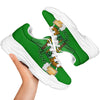 Beer And Clover St. Patrick's Day Print White Chunky Shoes-grizzshop