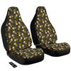 Beer And Hop Cone Leaf Print Pattern Car Seat Covers-grizzshop