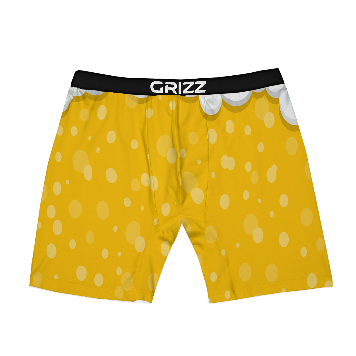Beer Foam And Bubbles Cartoon Print Boxer Briefs-grizzshop