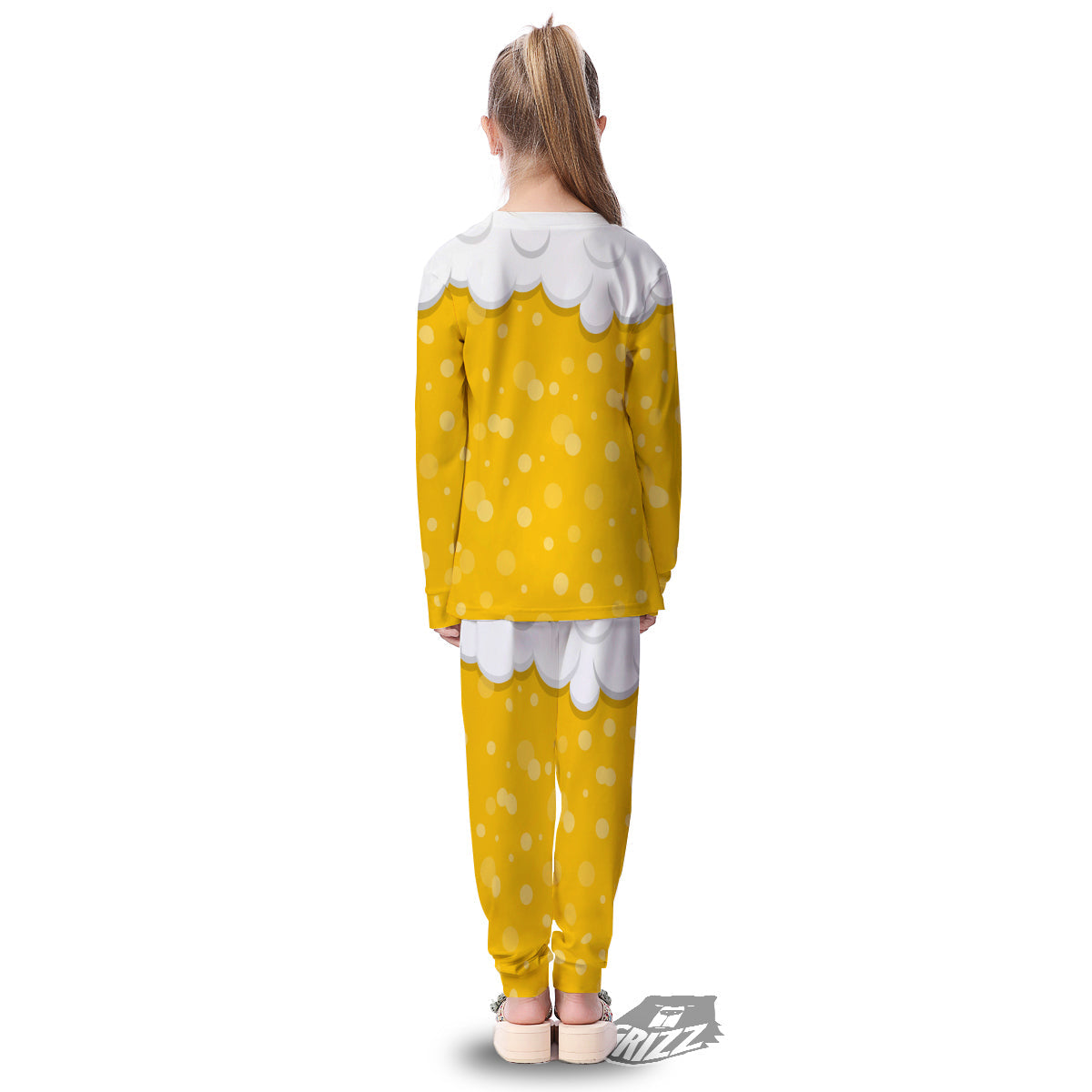 Beer Foam And Bubbles Cartoon Print Kid's Pajamas-grizzshop