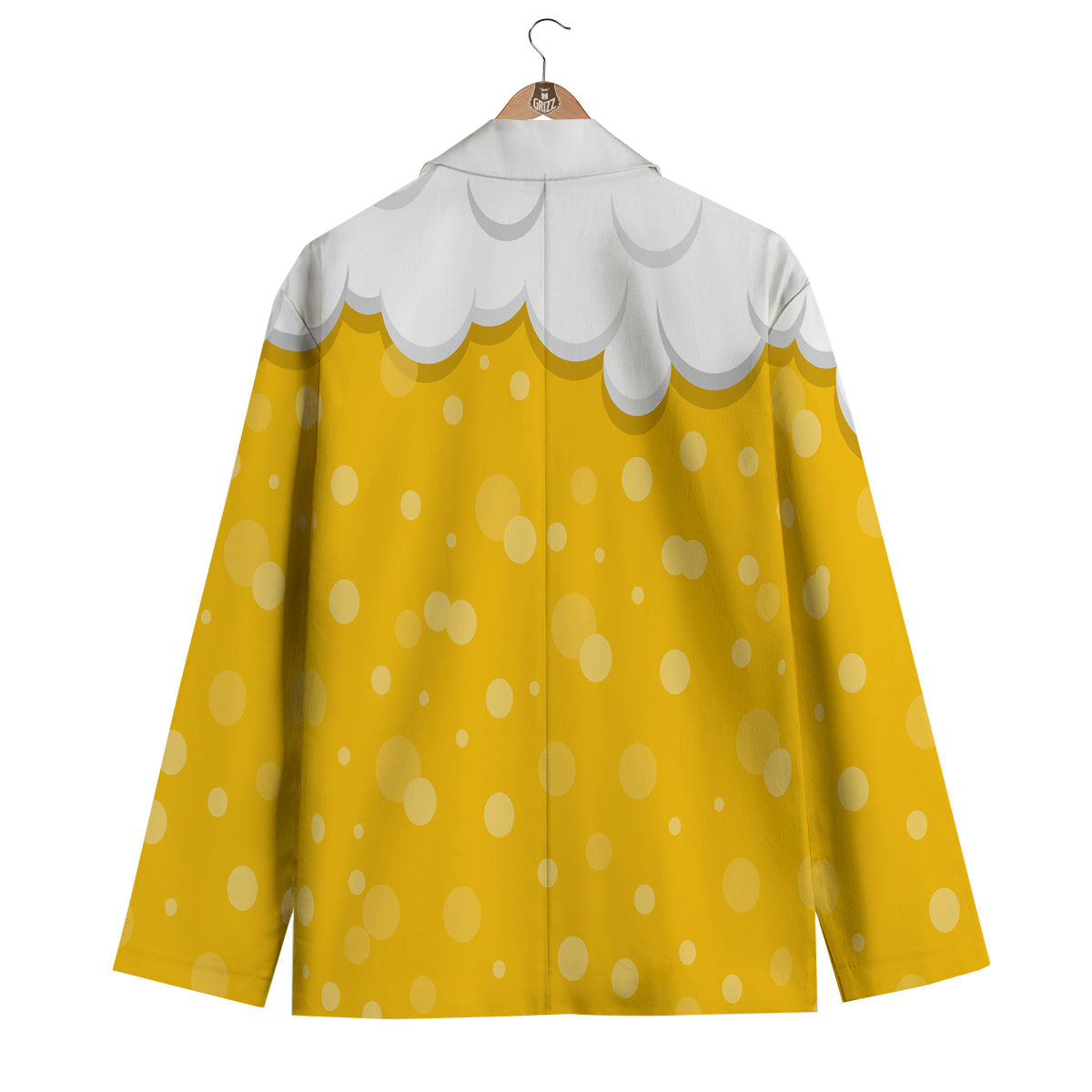 Beer Foam And Bubbles Cartoon Print Men's Blazer-grizzshop