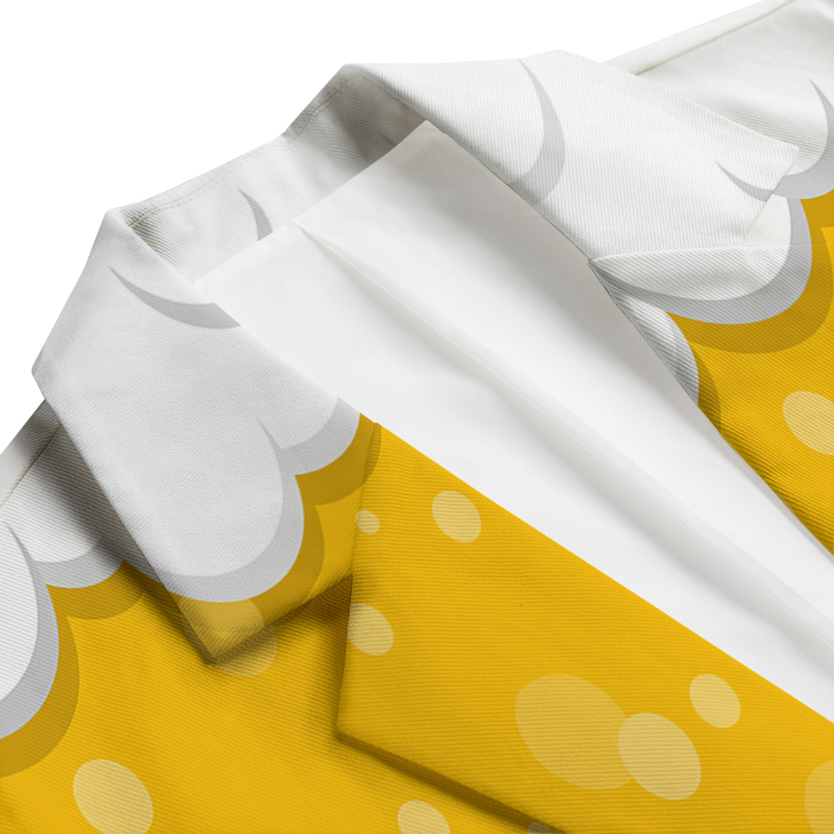 Beer Foam And Bubbles Cartoon Print Men's Blazer-grizzshop