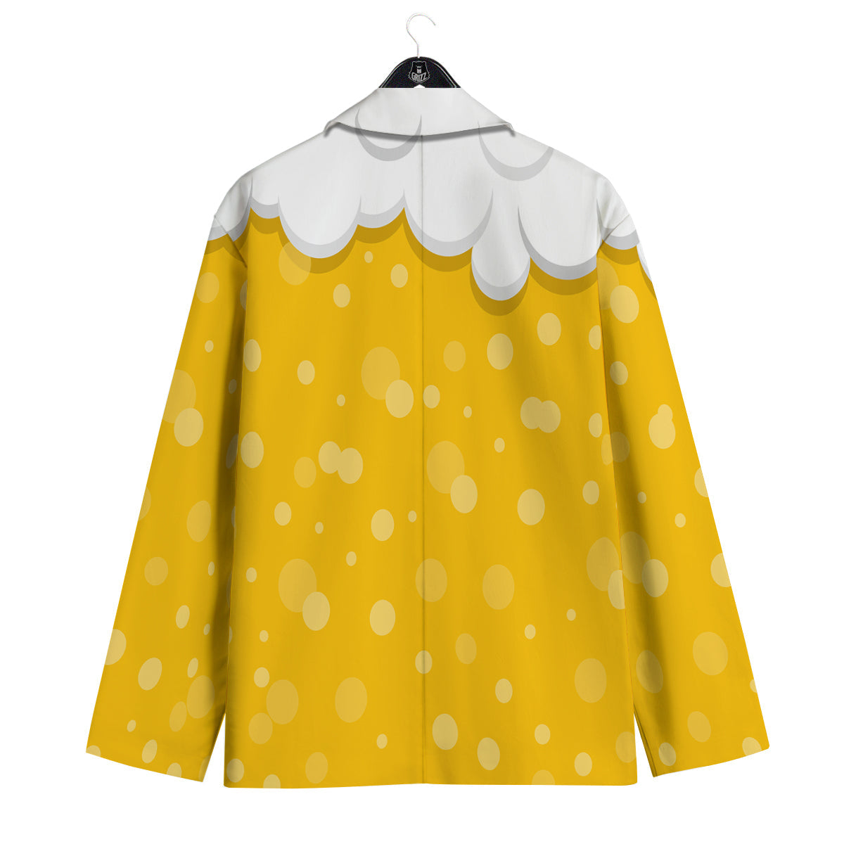 Beer Foam And Bubbles Cartoon Print Men's Sport Coat-grizzshop