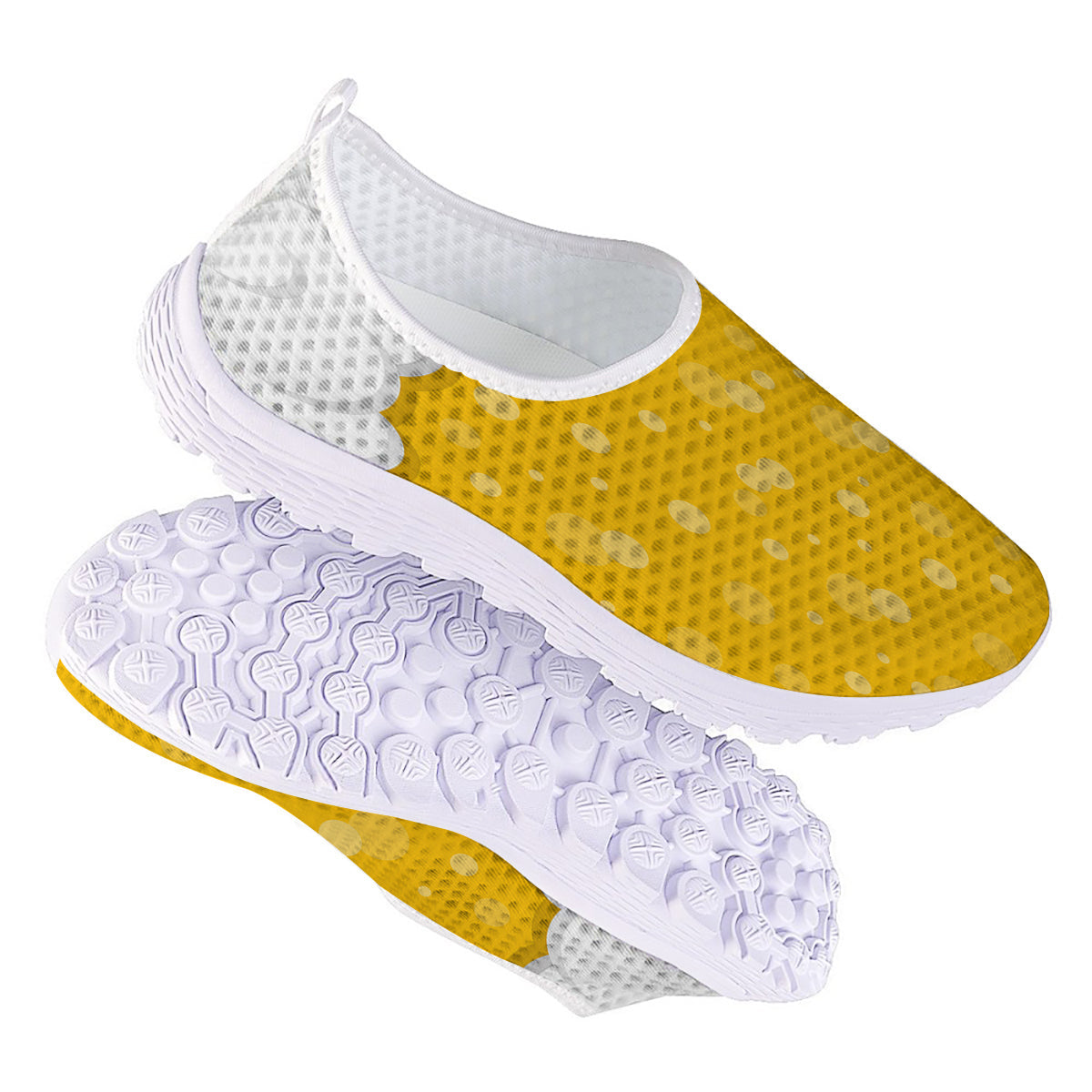 Beer Foam And Bubbles Cartoon Print Nurse Shoes-grizzshop