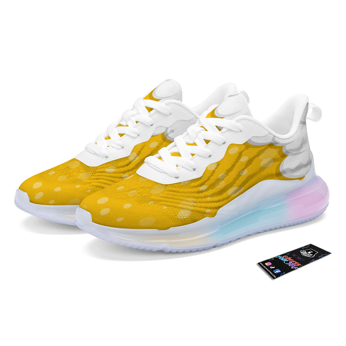 Beer Foam And Bubbles Cartoon Print Running Sneakers-grizzshop