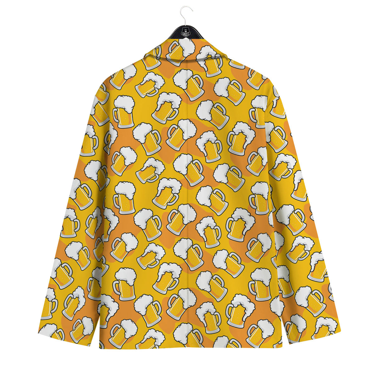 Beer Mug Pattern Print Men's Sport Coat-grizzshop