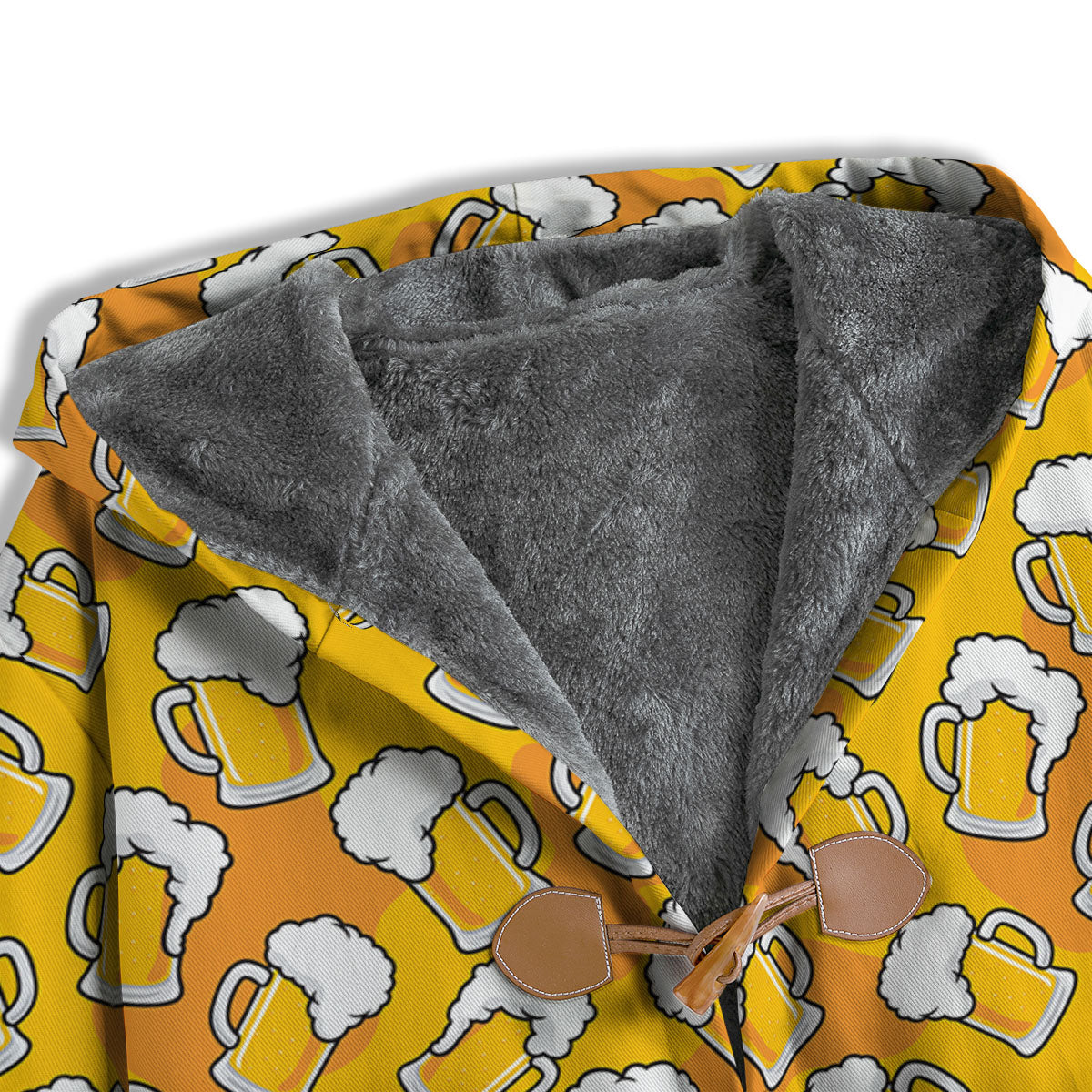 Beer Mug Pattern Print Men's Windbreaker Jacket-grizzshop