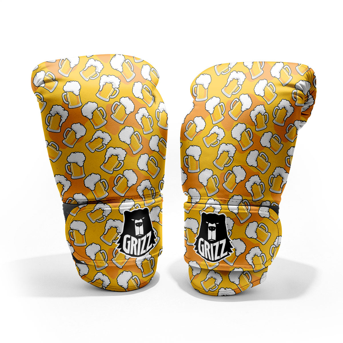 Beer Mug Pattern Print Pro Boxing Glove
