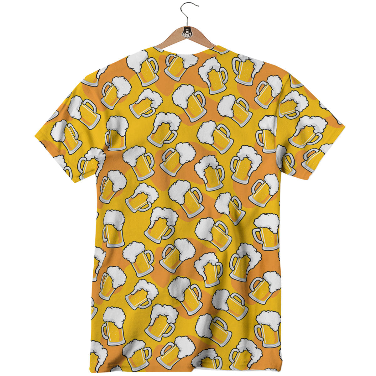 Beer Mug Pattern Print T-Shirt-grizzshop