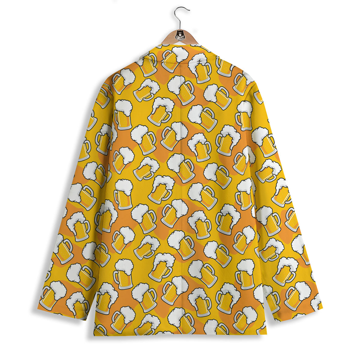 Beer Mug Pattern Print Women's Blazer-grizzshop