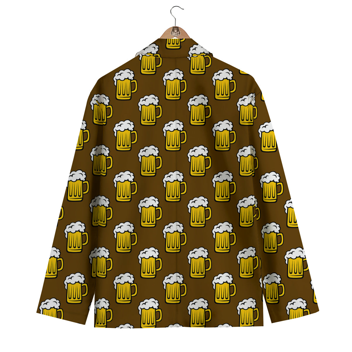Beer Print Pattern Men's Blazer-grizzshop