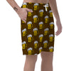 Beer Print Pattern Men's Shorts-grizzshop