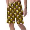 Beer Print Pattern Men's Shorts-grizzshop