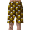 Beer Print Pattern Men's Shorts-grizzshop