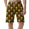 Beer Print Pattern Men's Shorts-grizzshop
