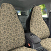 Beige Drawing Garlic Print Pattern Car Seat Covers-grizzshop