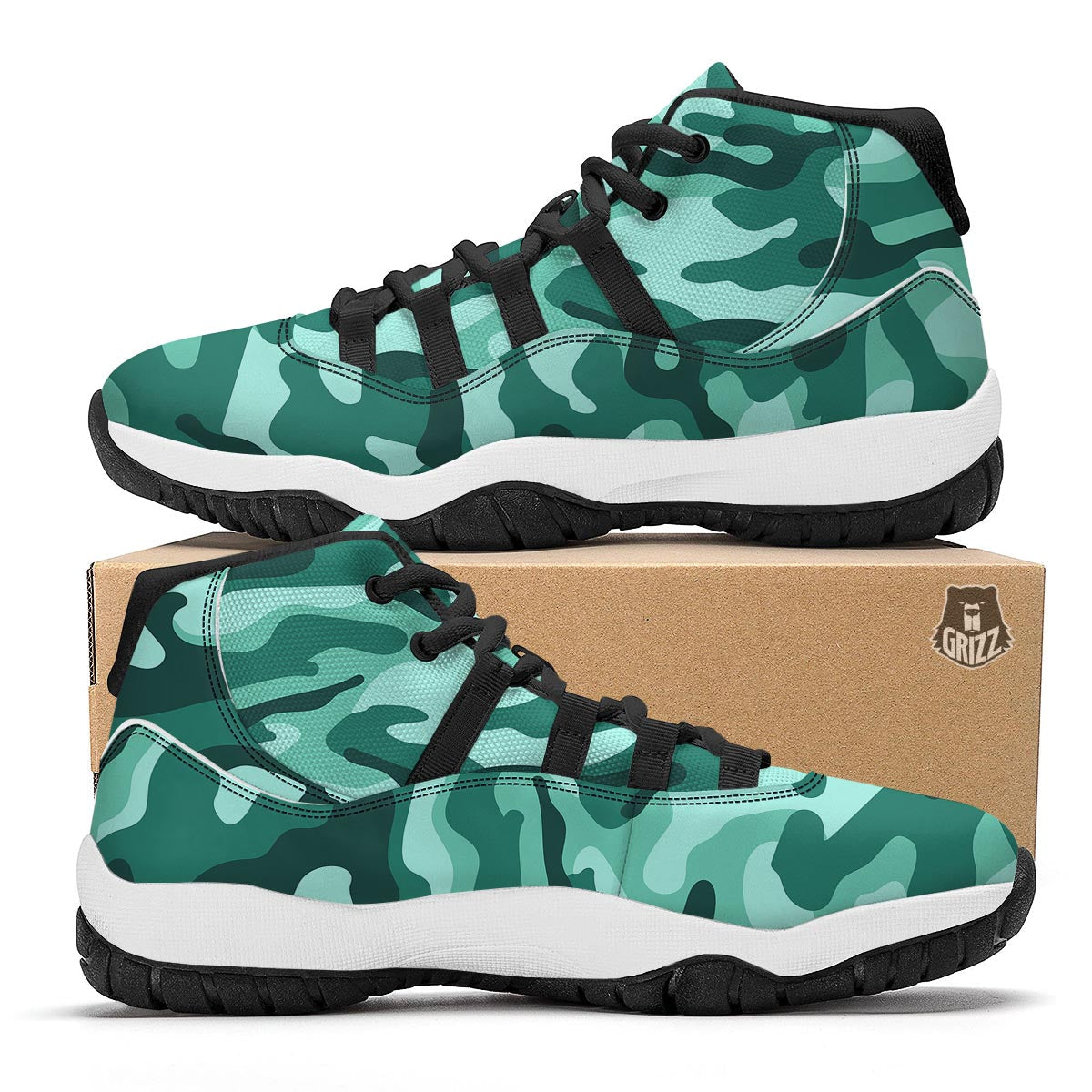 Beige Eye of Horus Print Pattern Black Bball Shoes-grizzshop