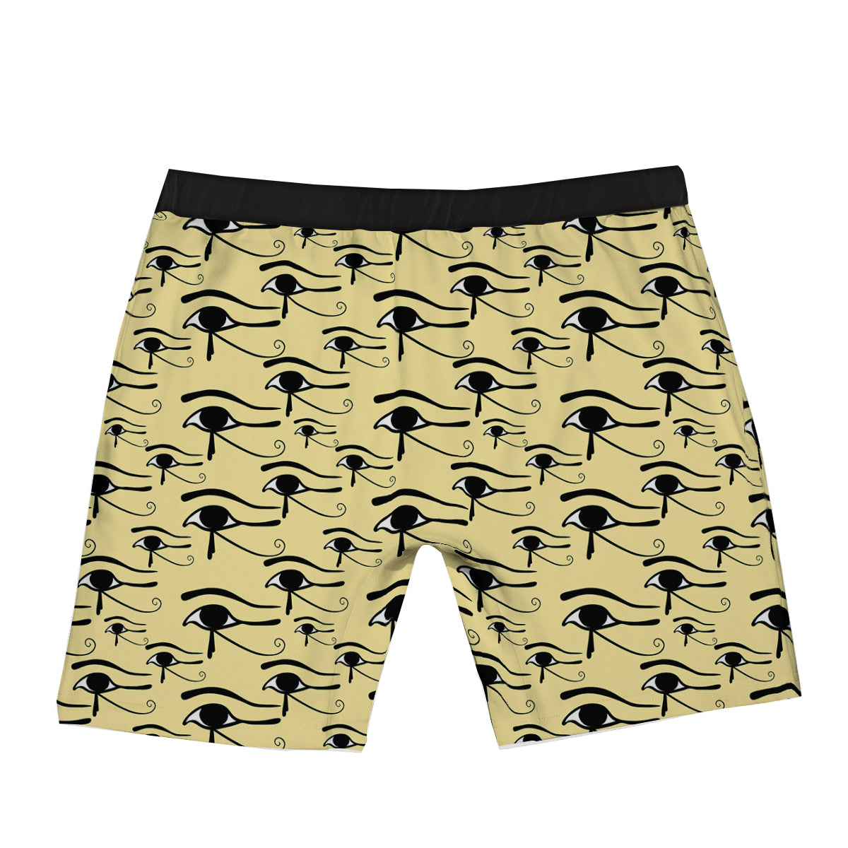 Beige Eye of Horus Print Pattern Boxer Briefs-grizzshop