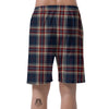 Beige Red And Blue Plaid Tartan Men's Shorts-grizzshop