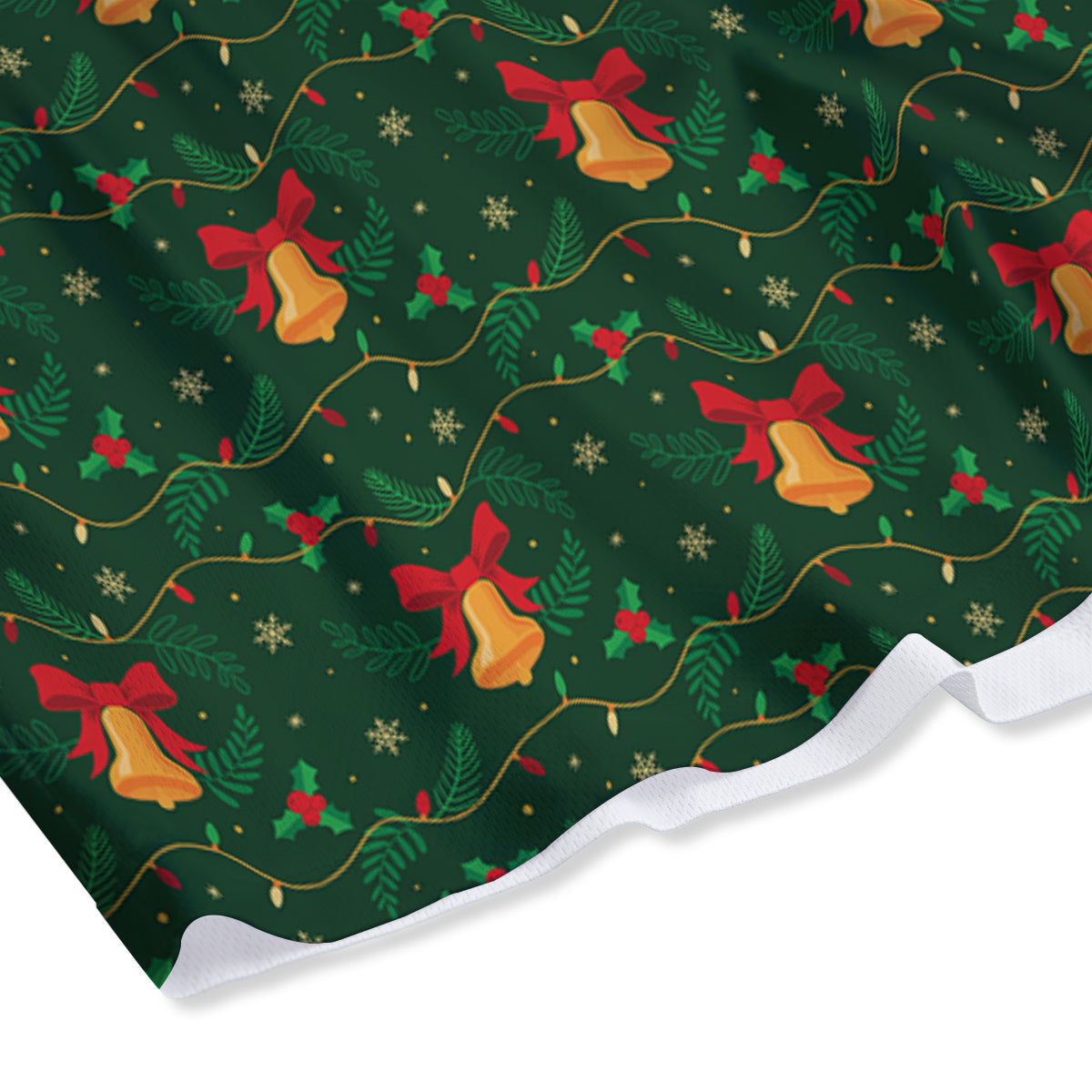 Bell Cute Christmas Print Pattern Mesh Shorts
